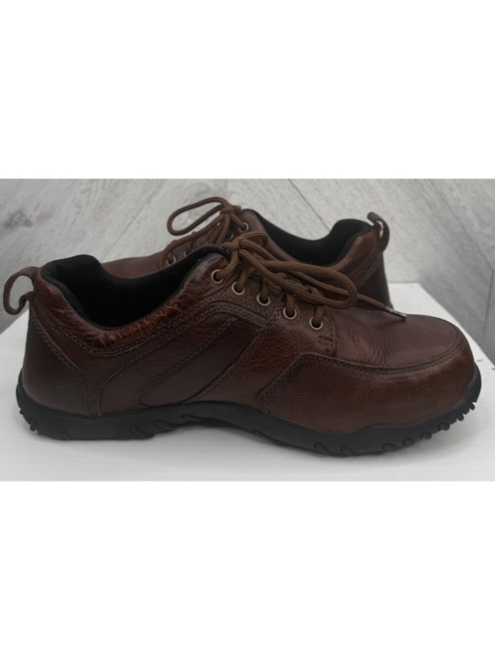 WindRiver Walking Shoes Mens 10.5 Brown Leather Comfort Casual Lace Up Oxford - Picture 7 of 10